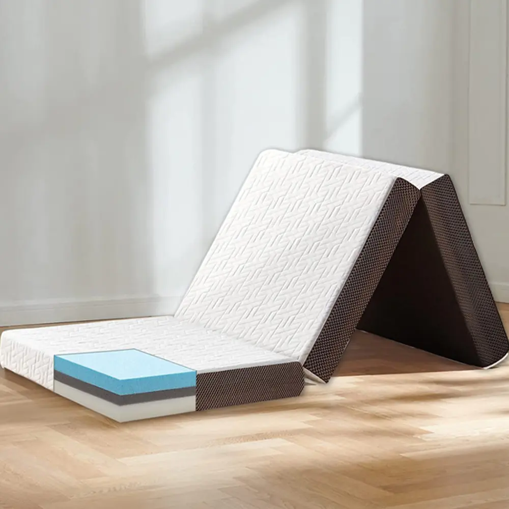 Materasso tripla piega in memory foam gel