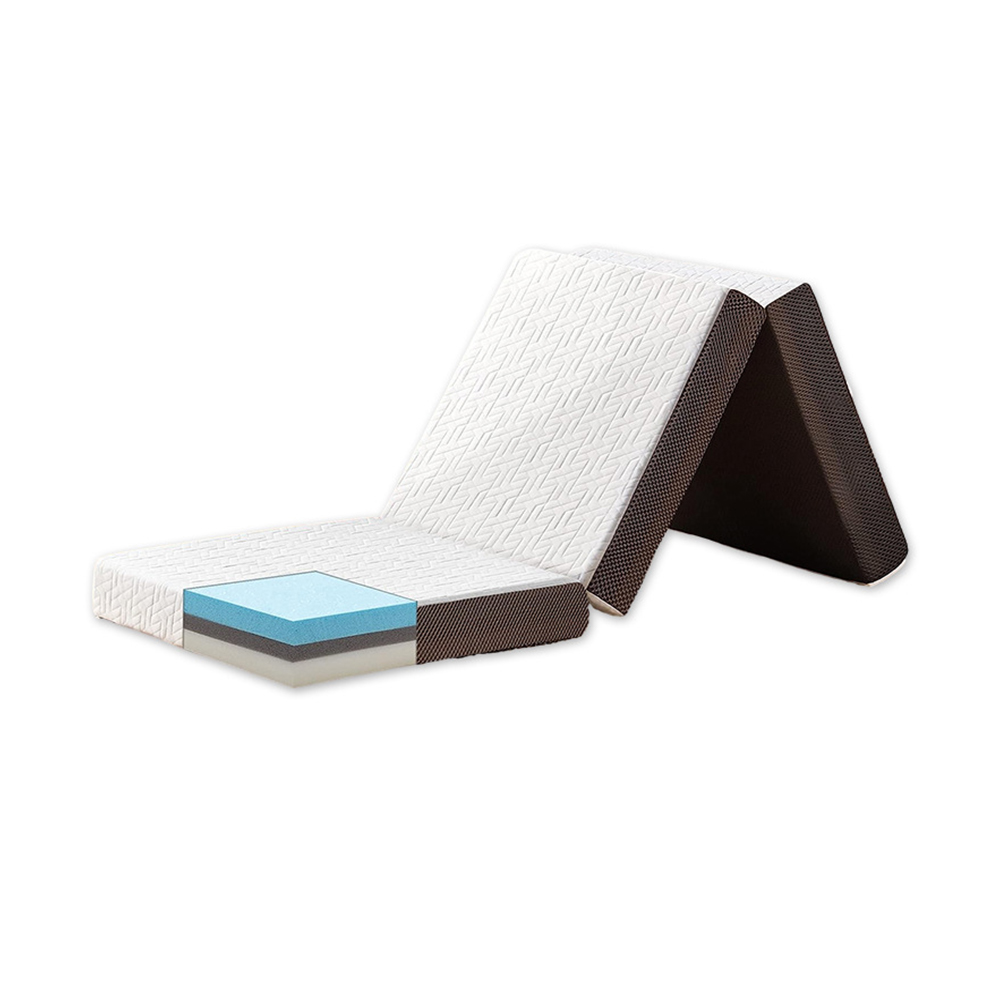 Materasso tripla piega in memory foam gel