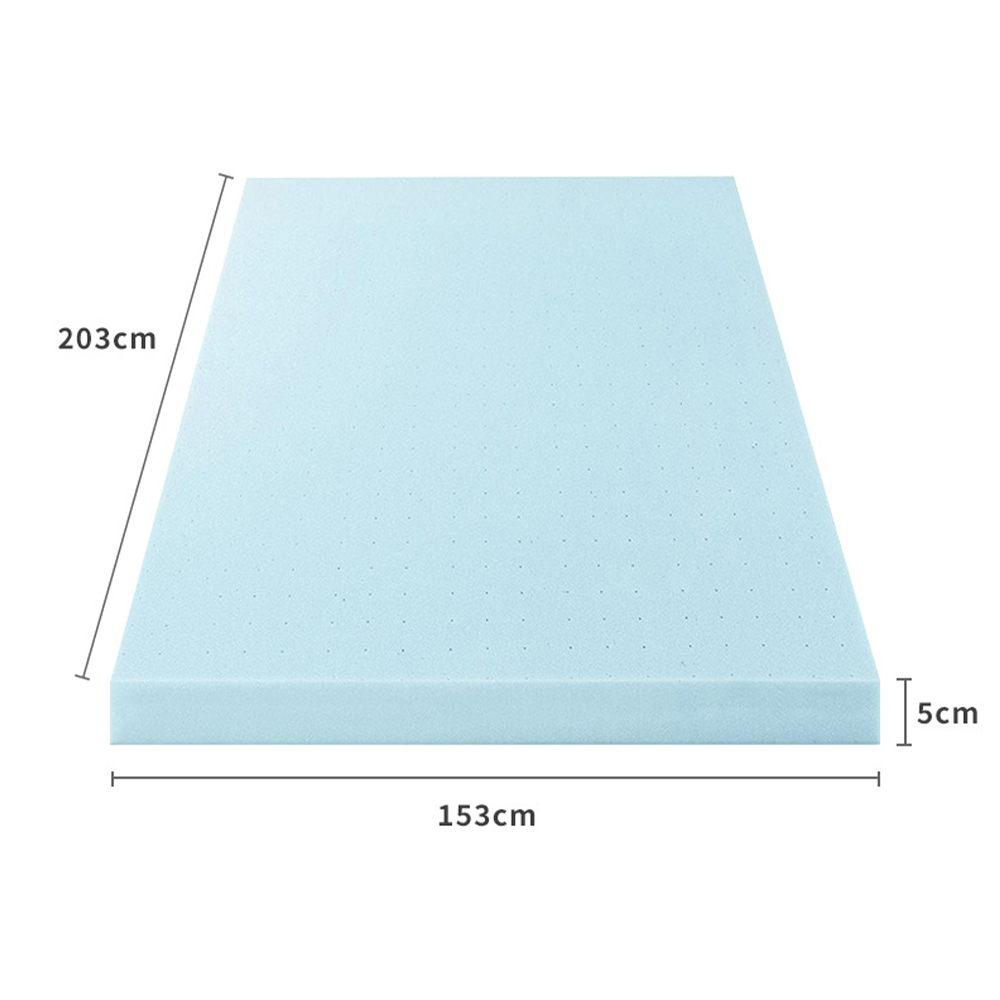 Materasso in memory foam gel traforato