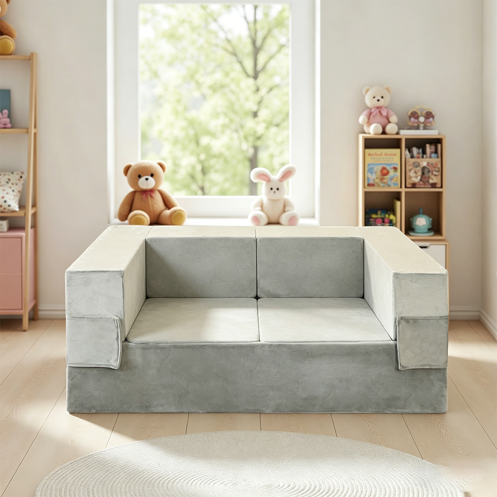 Set di divani pieghevoli per bambini in quattro pezzi