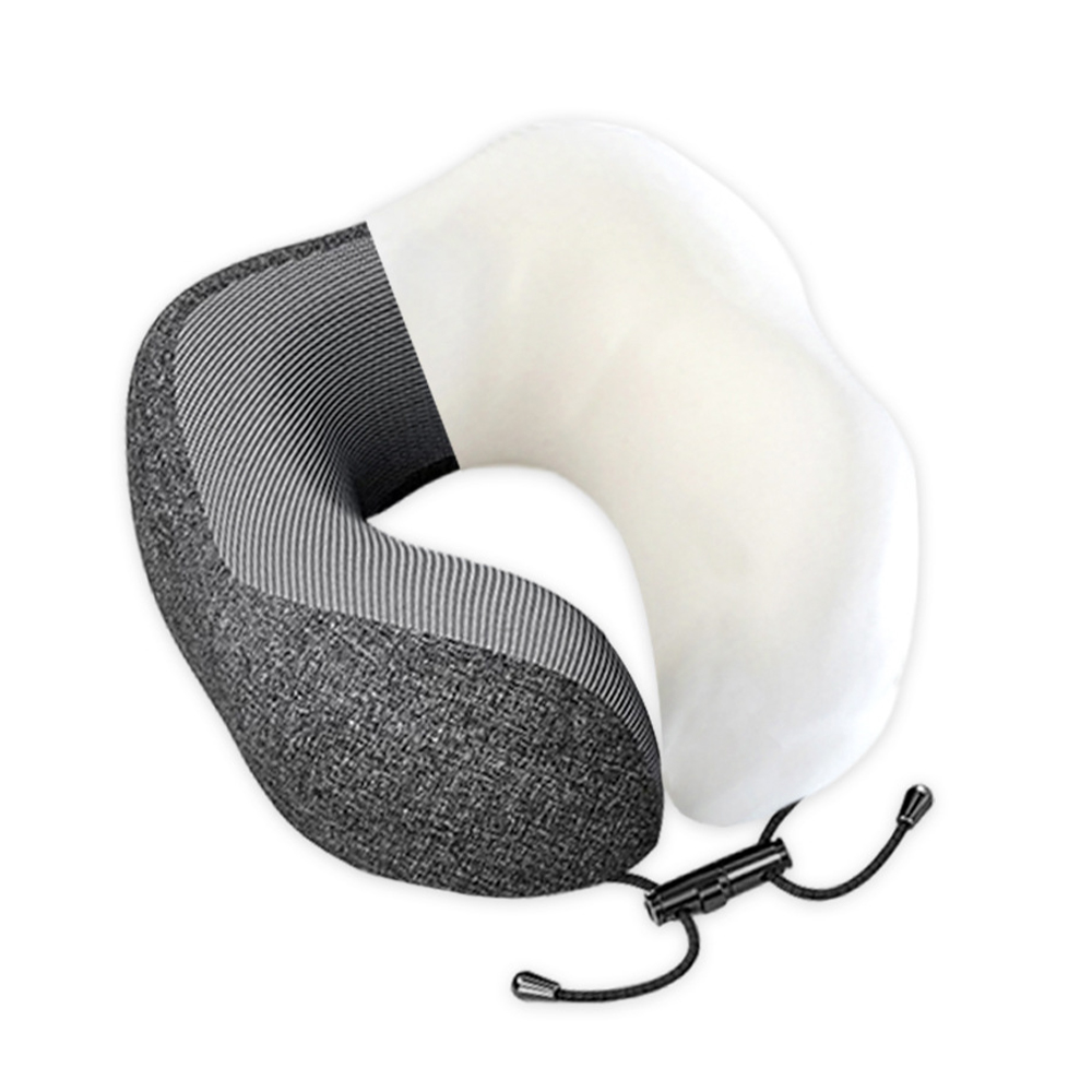 Cuscino per il collo rimovibile in memory foam a forma di U