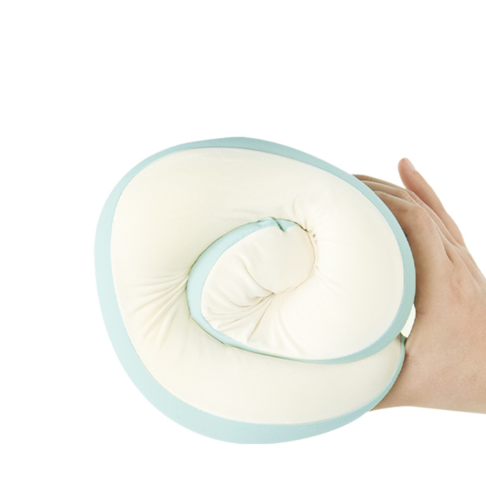 Cuscino cervicale a U in memory foam seta latte