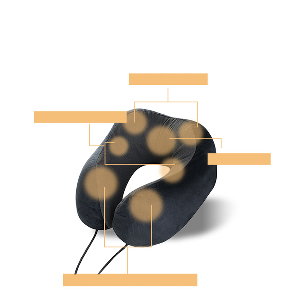 Cuscino cervicale portatile in memory foam a forma di U