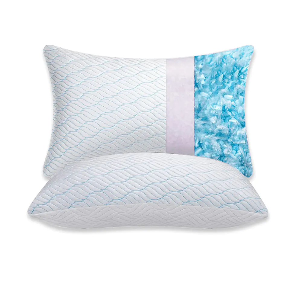 Cuscino in spugna memory foam gel seta ghiaccio