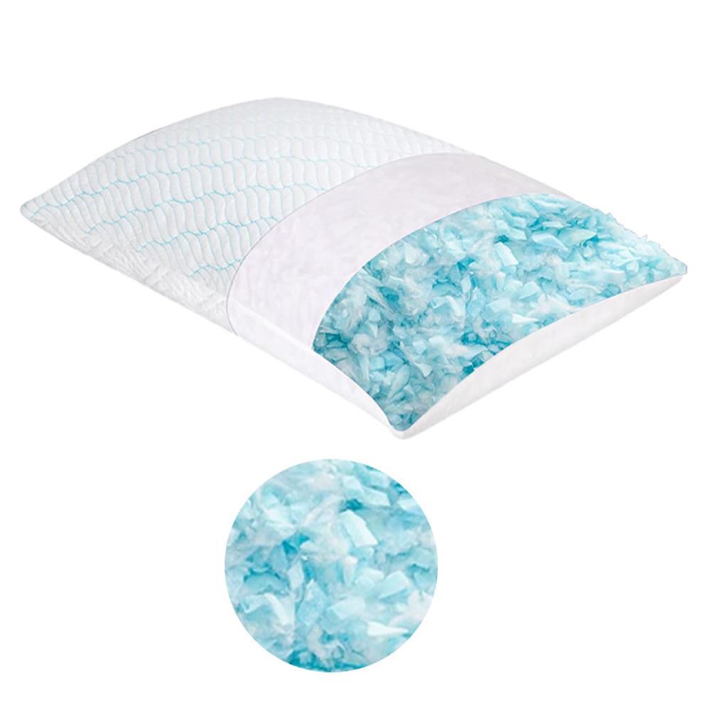 Cuscino in spugna memory foam gel seta ghiaccio