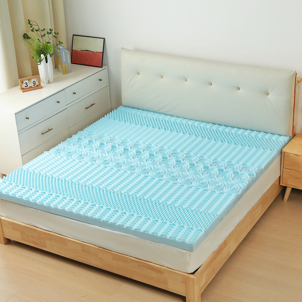 Materasso in gel memory foam goffrato