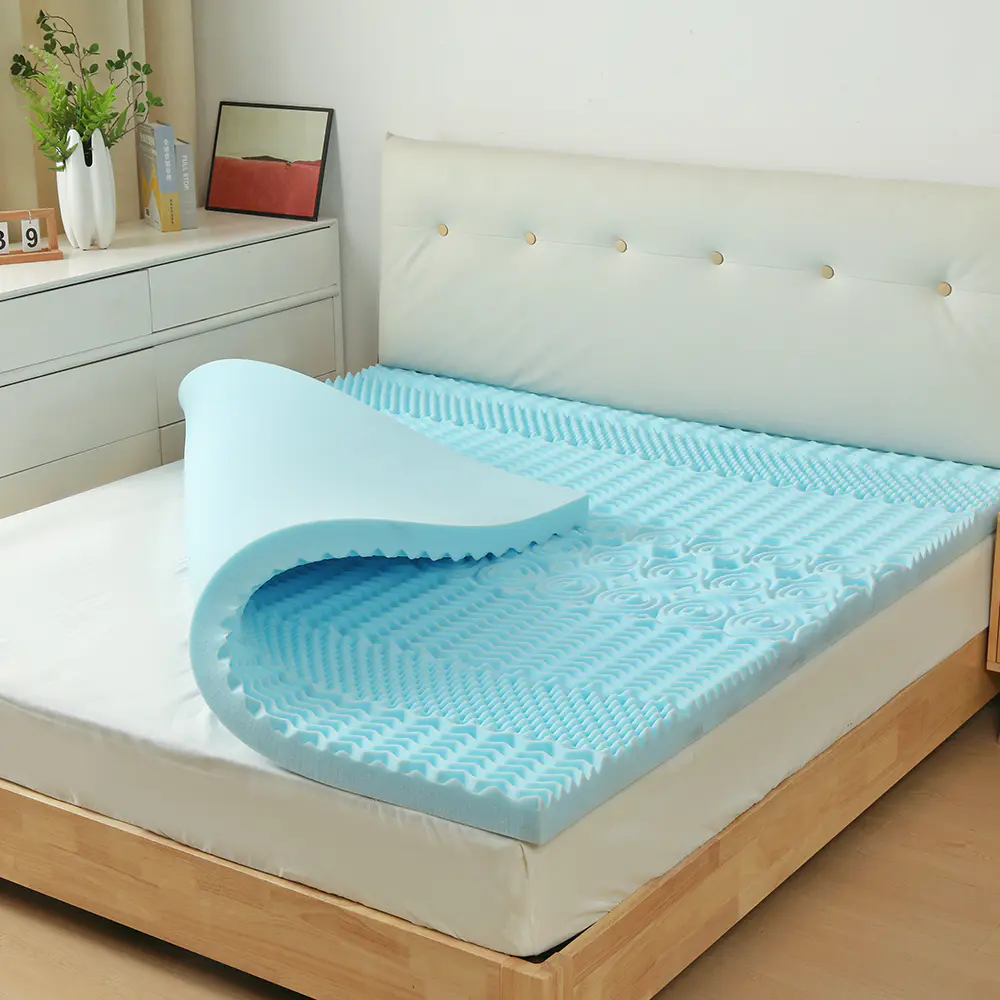 Materasso in gel memory foam goffrato