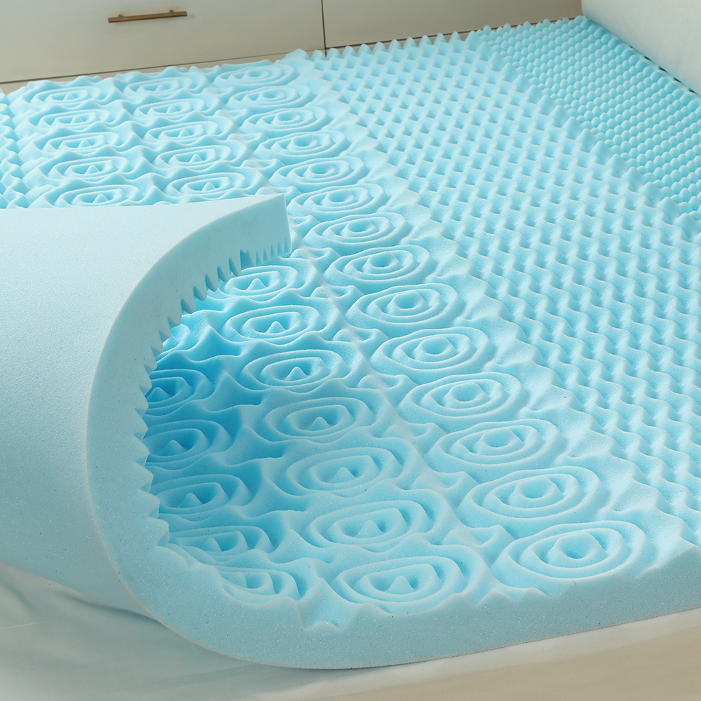 Materasso in gel memory foam goffrato